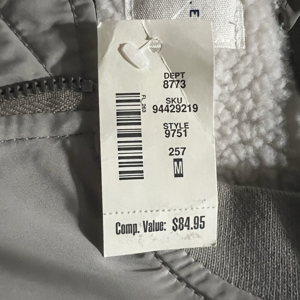 Aeropostale Bomber Jacket Men's Sz Medium Tan Khaki NWT Faux Fur Interior - Picture 3 of 6